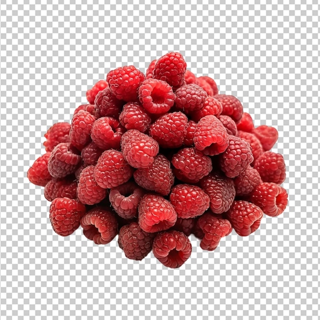 Rasp berries transparent background