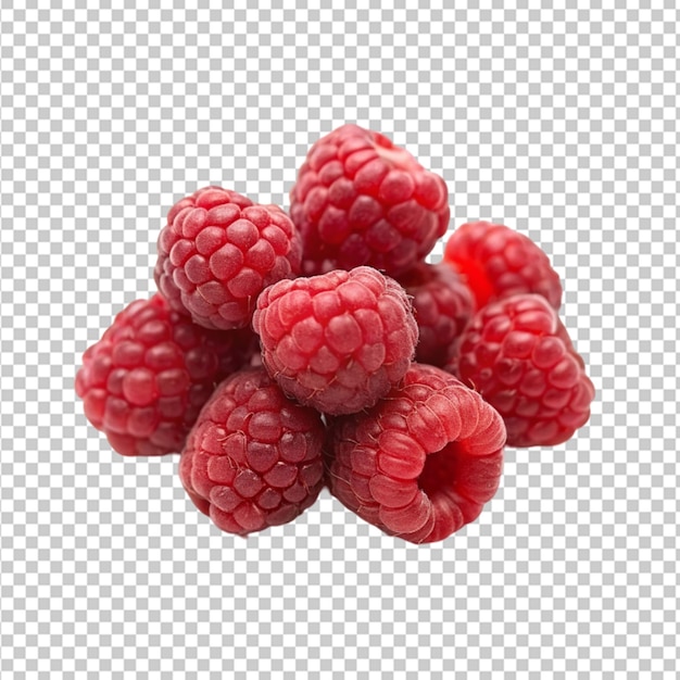 PSD rasp berries transparent background