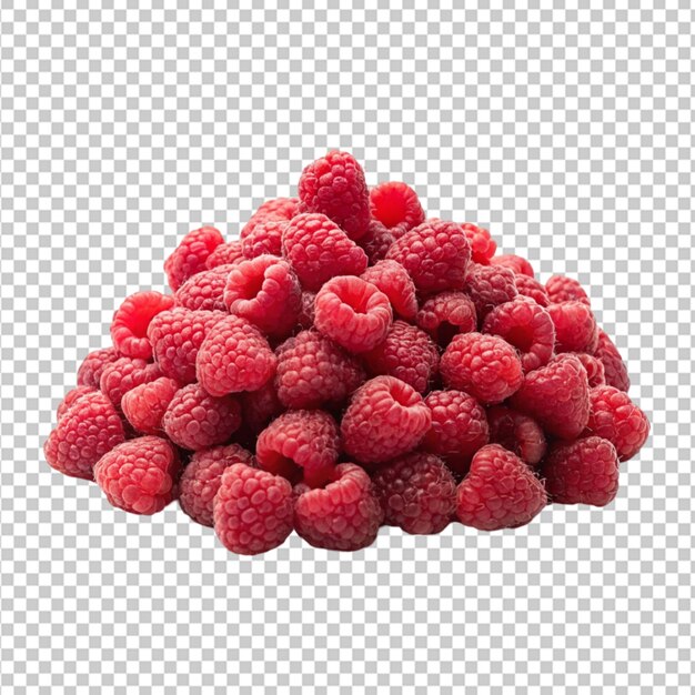 PSD rasp berries transparent background