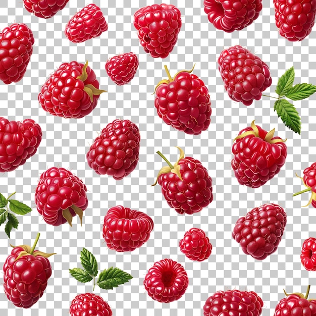 PSD raspberries pile on the floor top view healthy organic berry natural ingredients concept ai generate