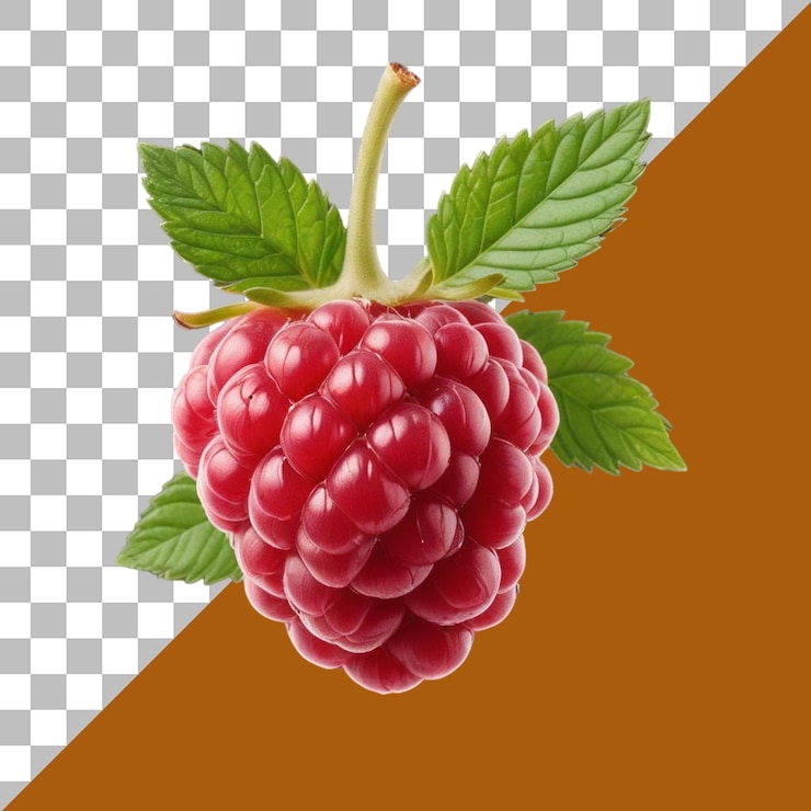PSD raspberry isolated on transparent background