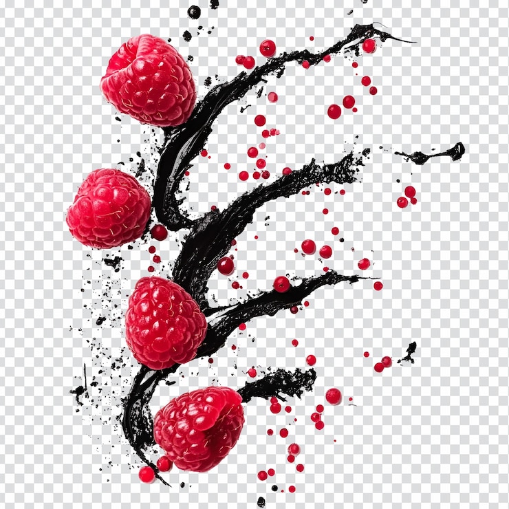 PSD raspberry splash