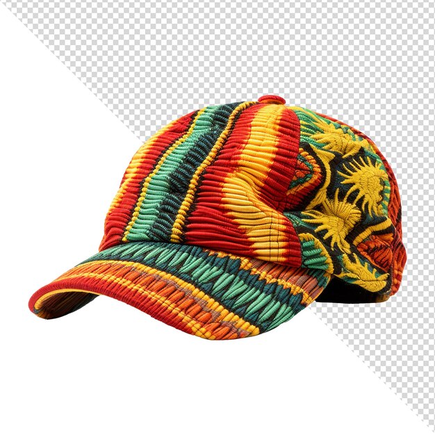 PSD rastamanas hat isolate on transparent background png