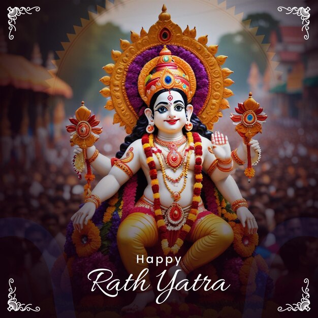 PSD rath yatra celebration instagram post template