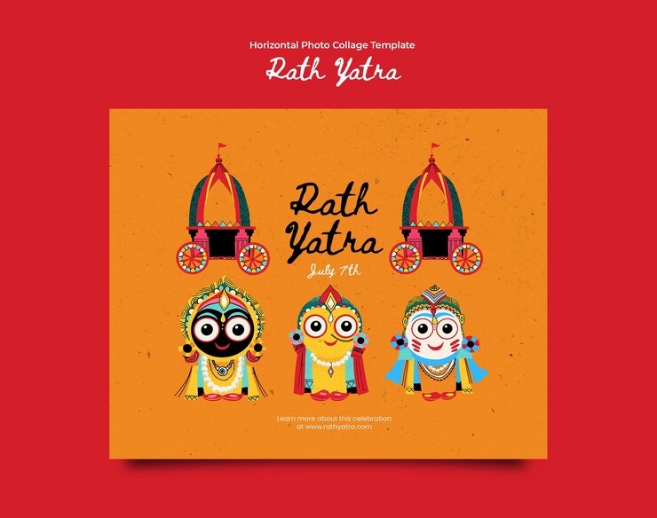 PSD rath yatra tempalte design