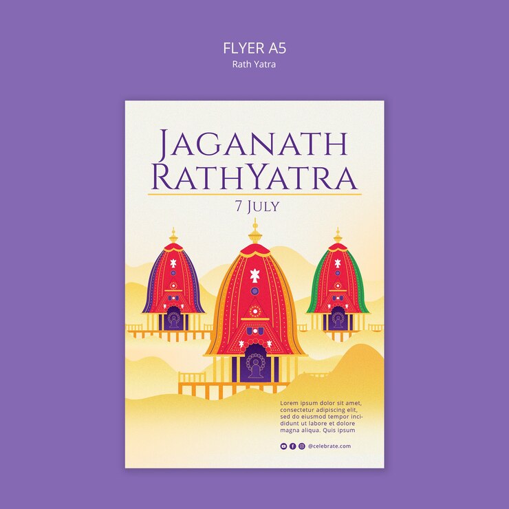 PSD rath yatra 模板設計