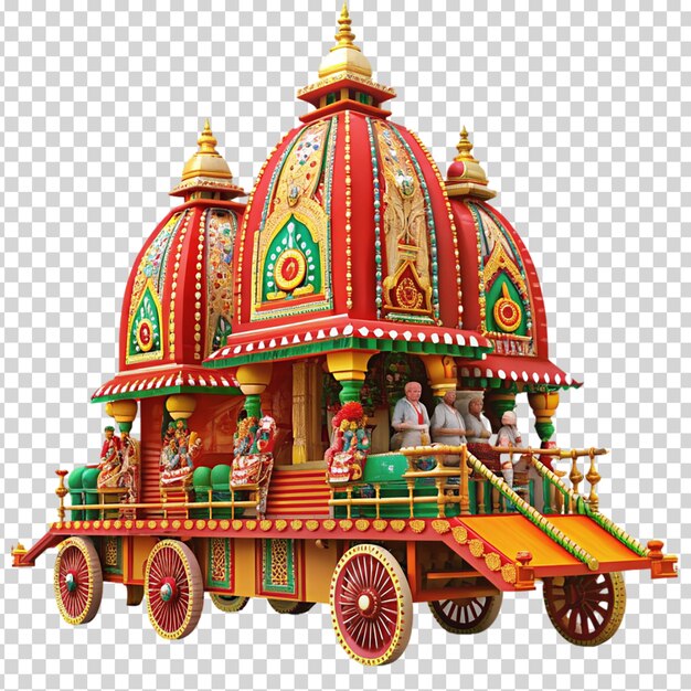 PSD rath yatra on transparent background