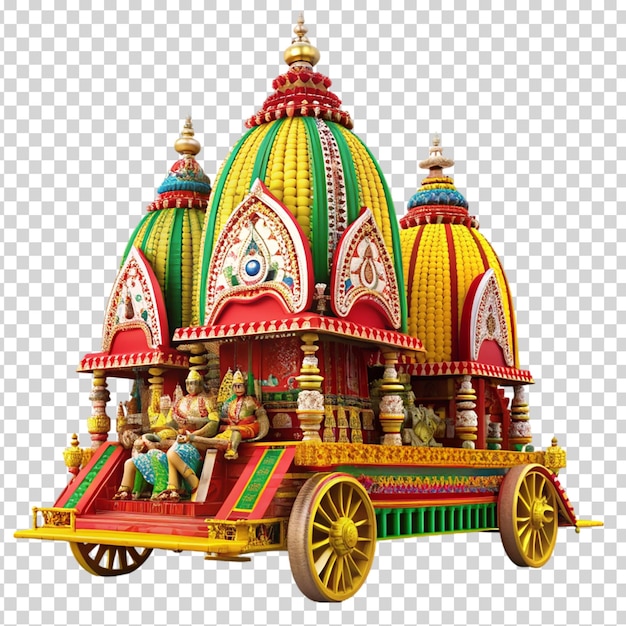 PSD rath yatra on transparent background