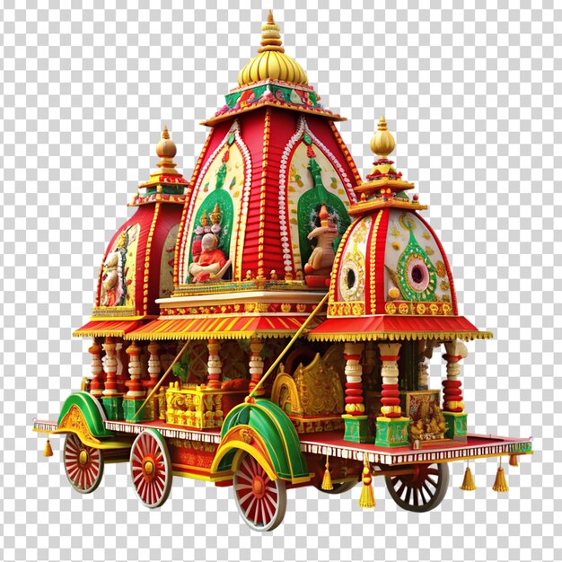 PSD rath yatra on transparent background