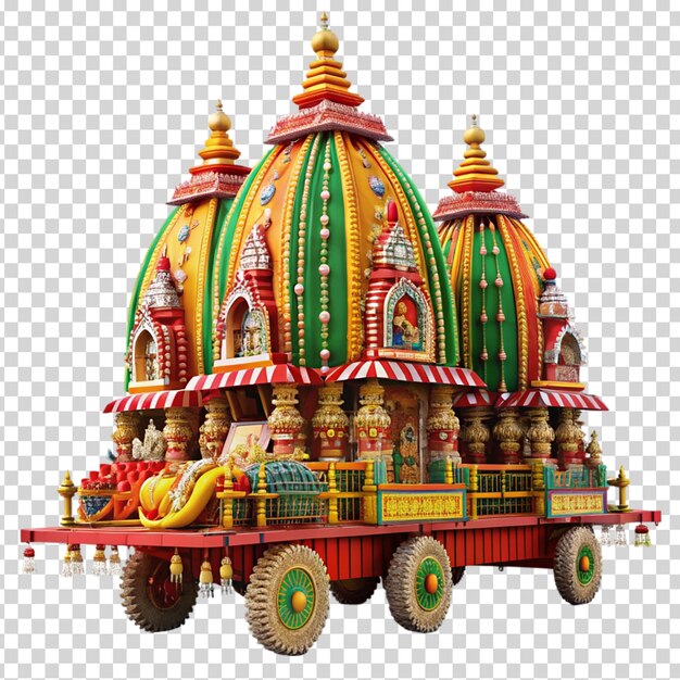 PSD rath yatra on transparent background