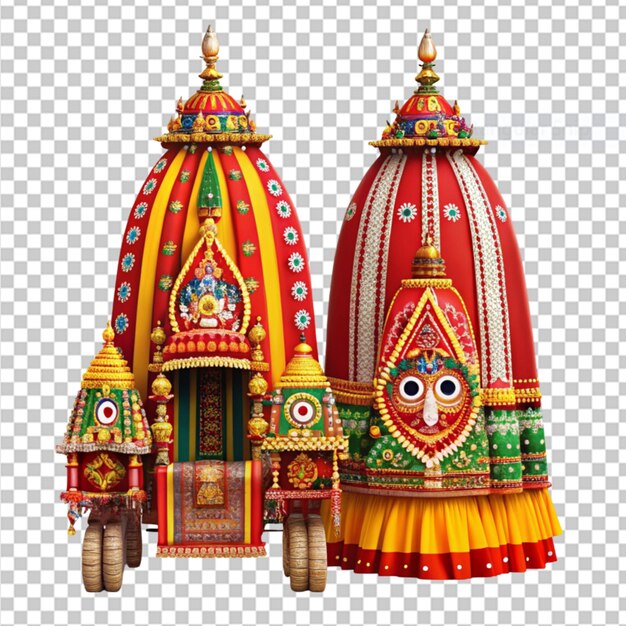 PSD rath yatra on transparent background