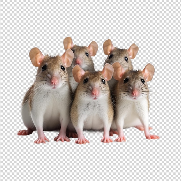 Ratten geïsoleerd op witte achtergrond