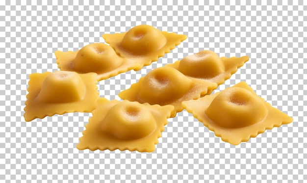 Ravioli pasta isolated on transparent background png psd