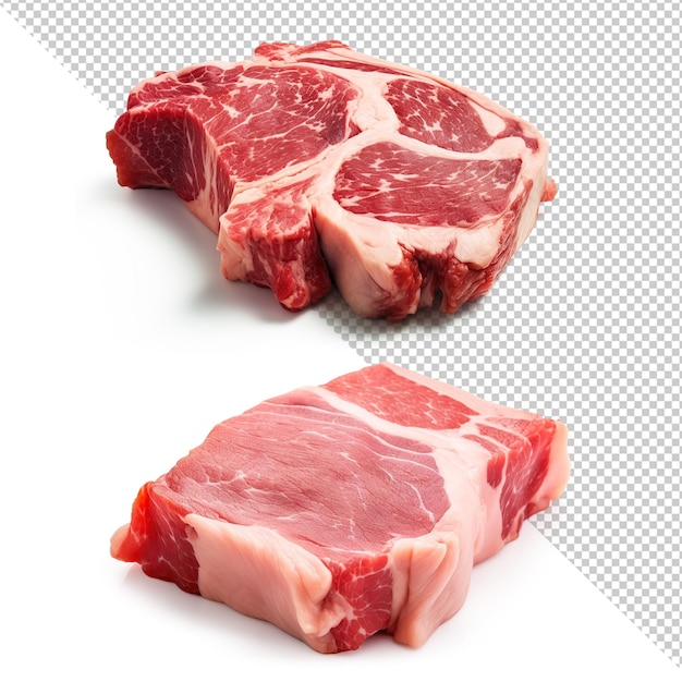 raw beef meat isolated background