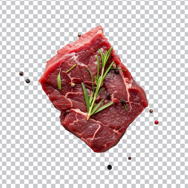 Raw beef steak geïsoleerd op png