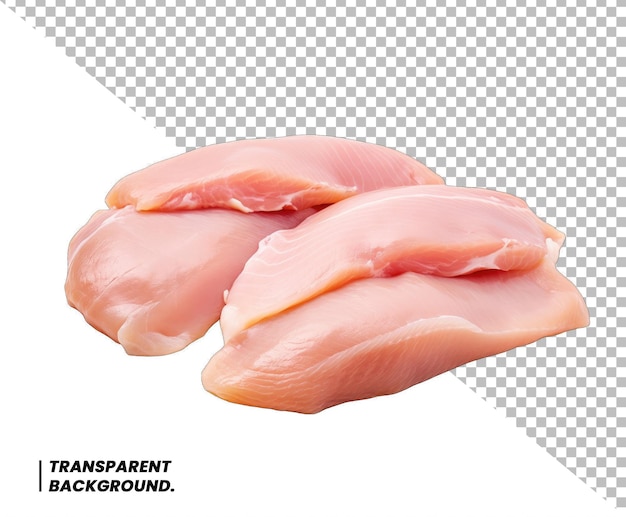 PSD raw chicken transparent background