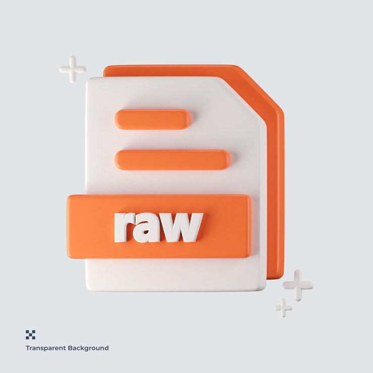 PSD raw file format 3d icon