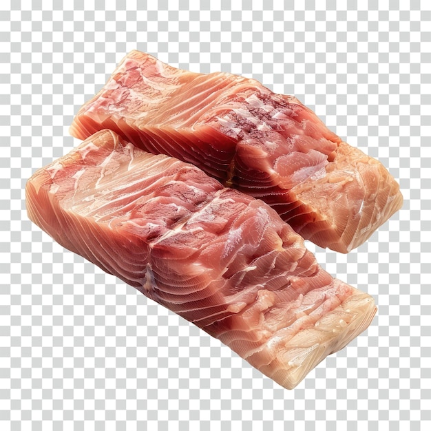 PSD raw fish meat transparent background