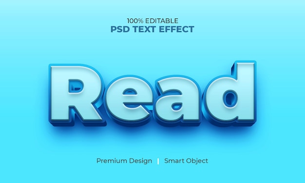 Read 3d text effect style