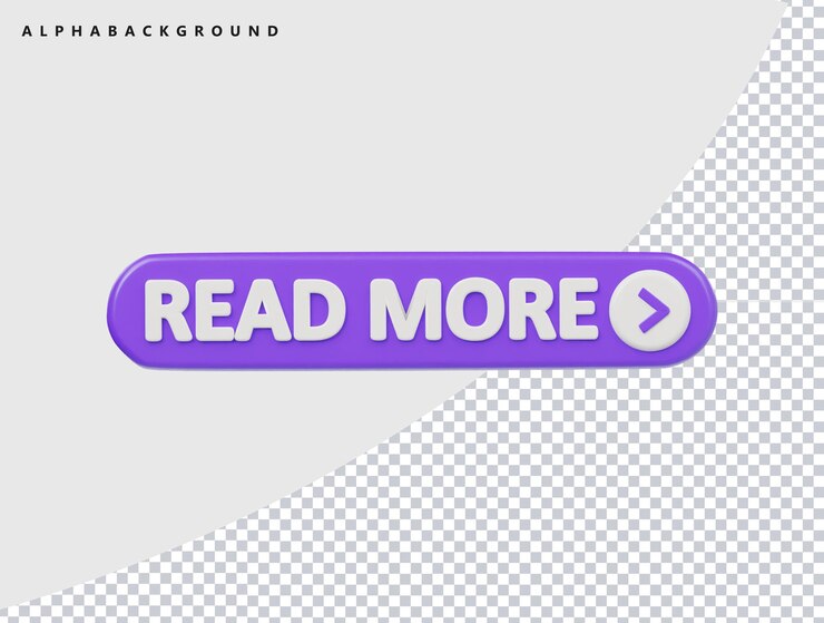 PSD read more icon 3d render illustration