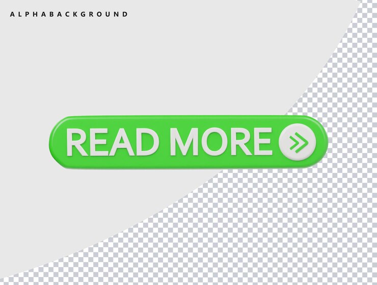 PSD read more icon 3d render illustration