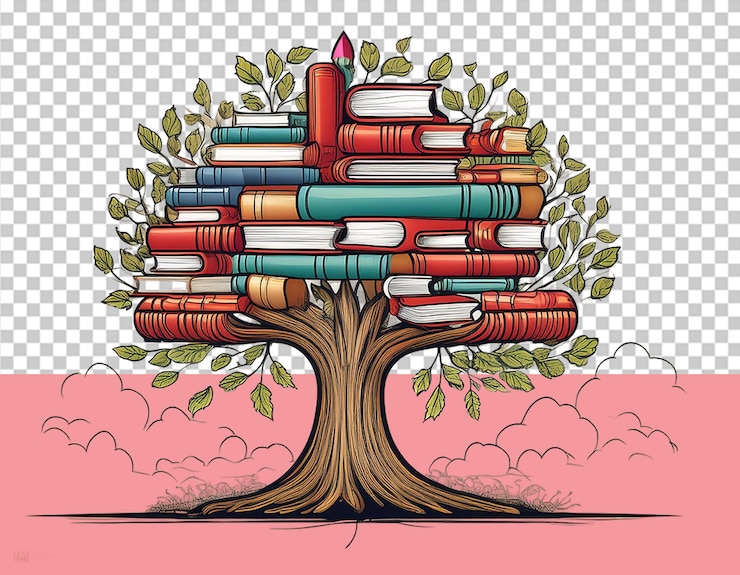 PSD reading books png