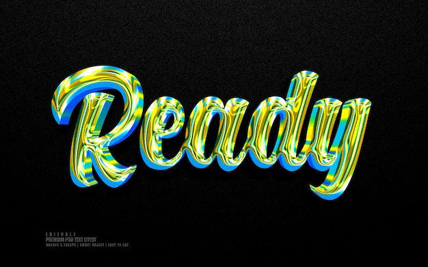 PSD ready editable premium psd text effect