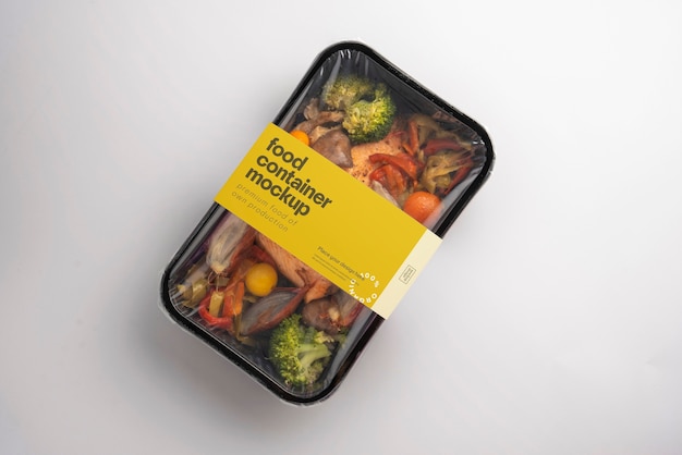ready meal package mockup