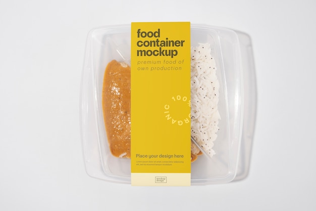 ready meal package mockup
