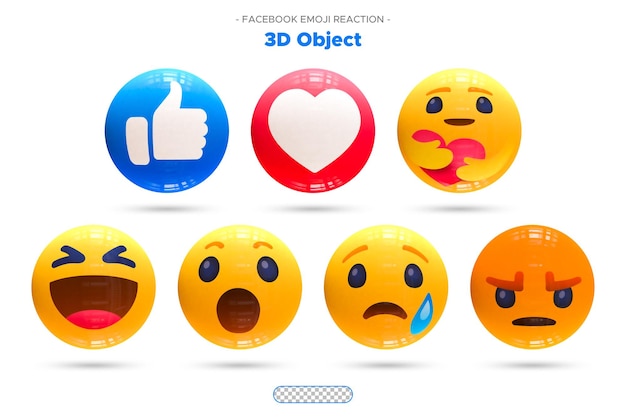 PSD reakcja emoji na facebooku w mediach społecznościowych