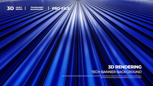 real 3D rendering tech background