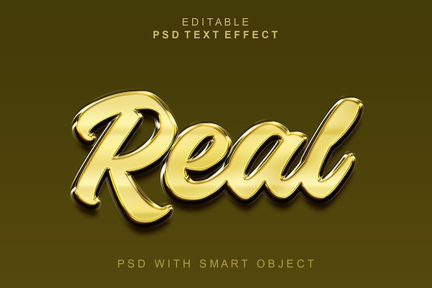 Real 3d text effect