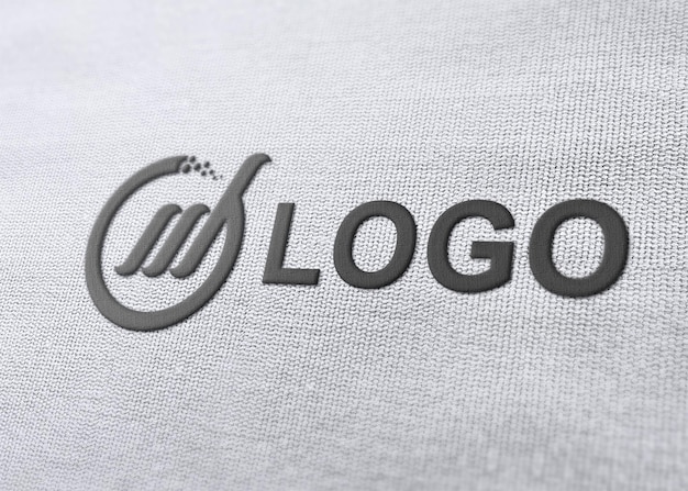 Real Embroidered Logo Mockup