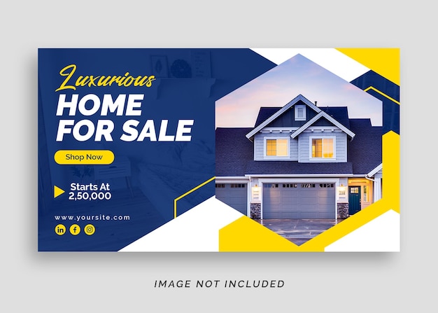 real estate apartment modern web banner