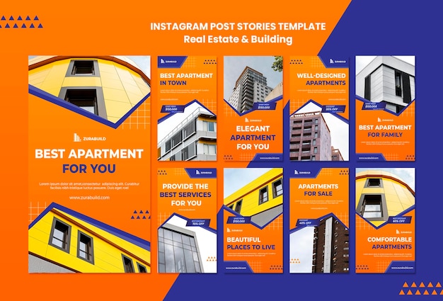 real estate and building instagram stories