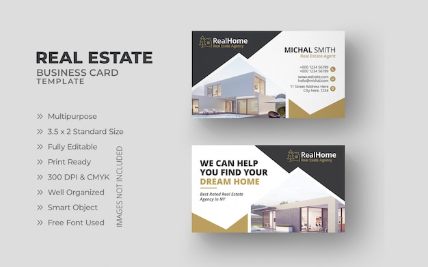 Real estate business cards