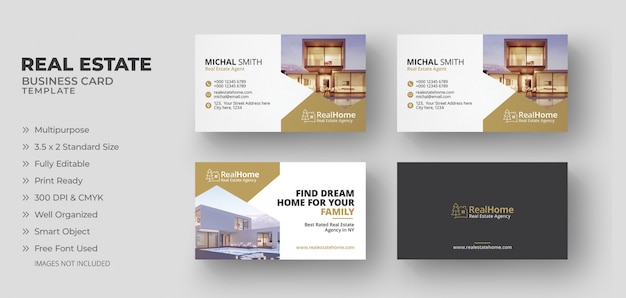 Real estate business cards