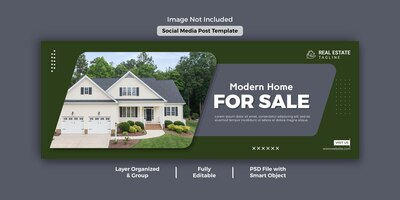 PSD real estate business facebook cover post design