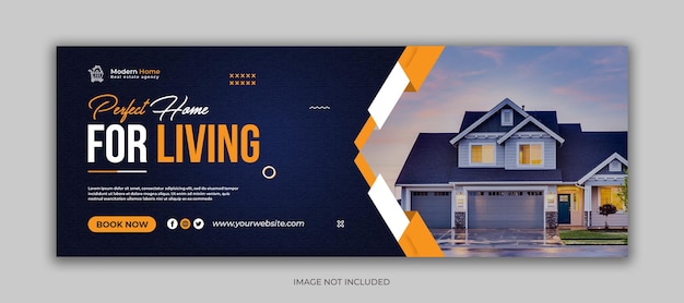 PSD real estate corporate social media facebook cover template