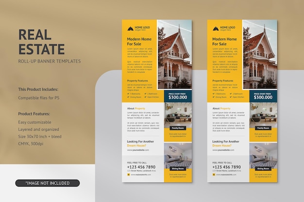 PSD real estate dl flyer psd templates