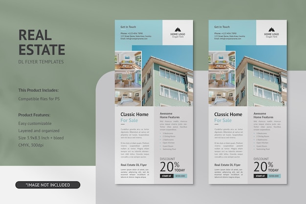 Real estate dl flyer templates