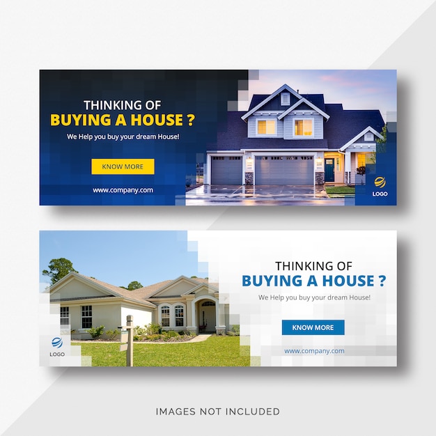 PSD real estate facebook cover banners