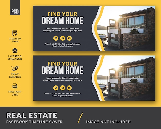 PSD real estate facebook cover