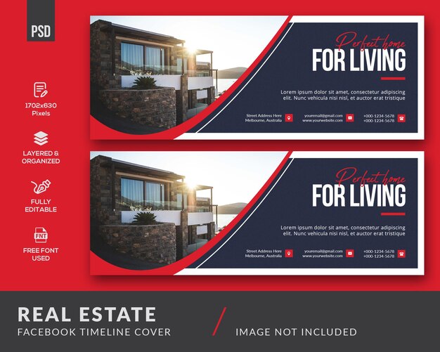 PSD real estate facebook cover