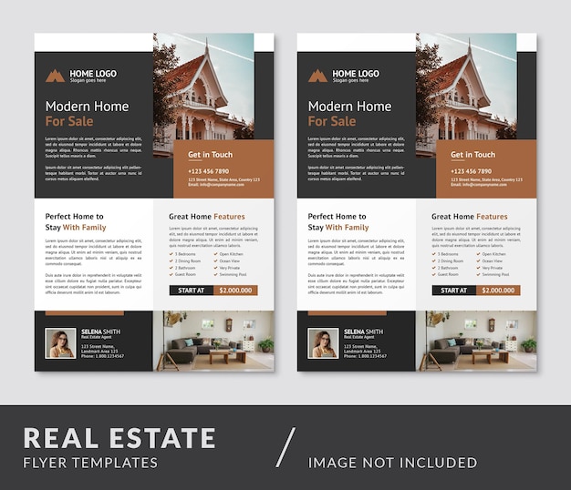 Real estate flyer design psd templates