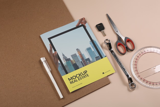 real estate flyer mockup design