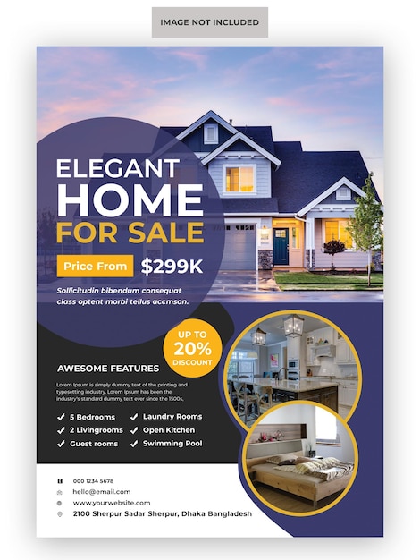 PSD real estate flyer template