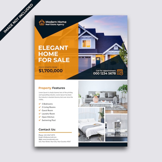 PSD real estate flyer