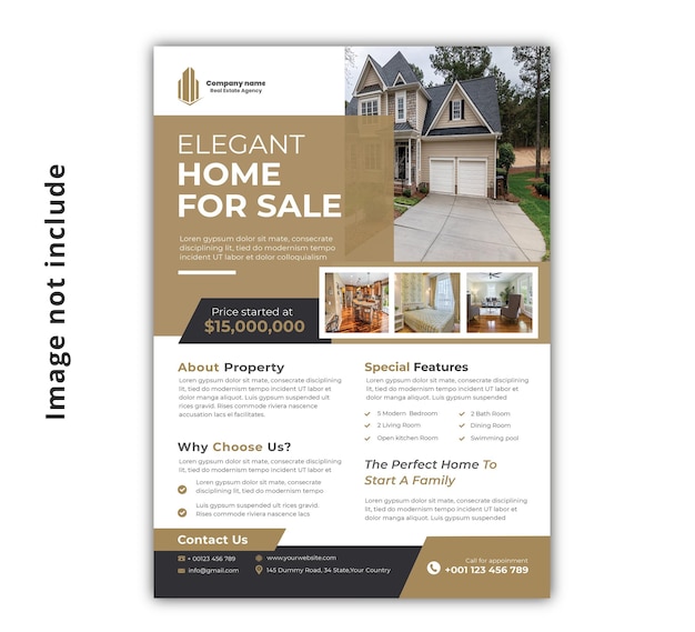 PSD real estate flyer