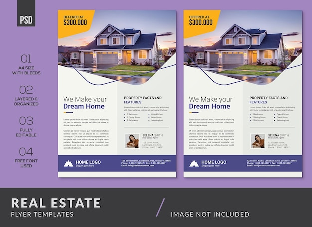 PSD real estate flyer